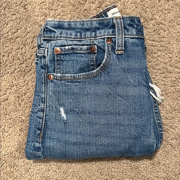 Abercrombie & Fitch High Rise Blue Jeans SIZE 25 - Picture 5 of 6